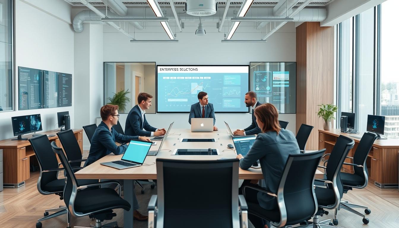 Enterprise software dashboards and business process automation